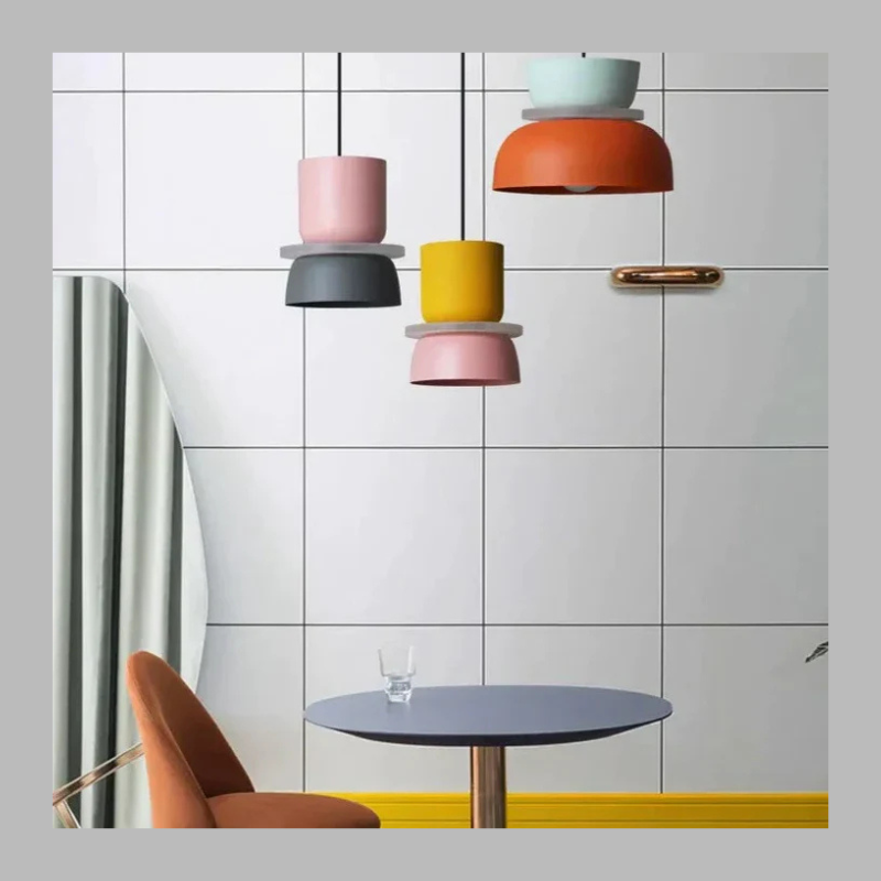 Suspension scandinave pastel – Luminaire suspendu moderne