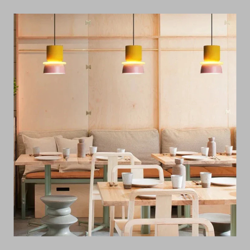 Suspension scandinave pastel – Luminaire suspendu moderne