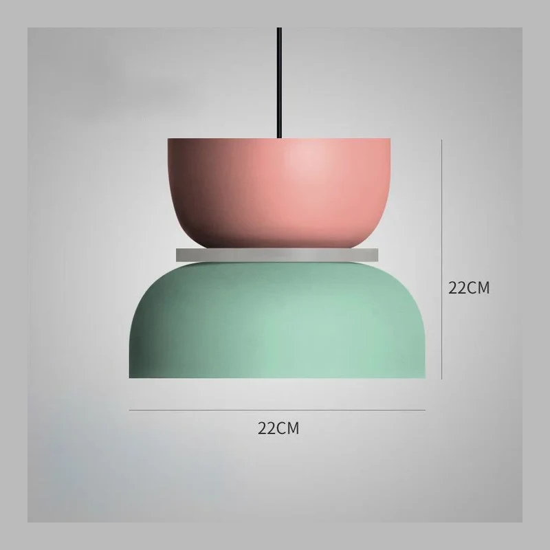 Suspension scandinave pastel – Luminaire suspendu moderne