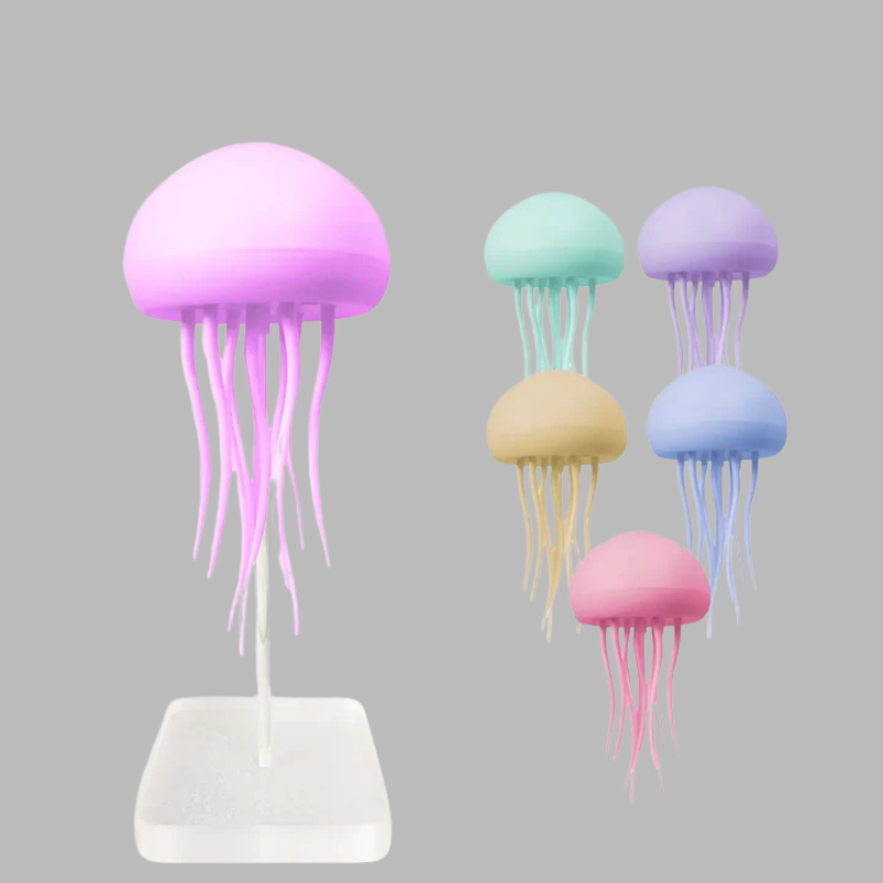 Lampe LED colorée et intelligente en forme de méduse – Lumière d'ambiance dansante fascinante