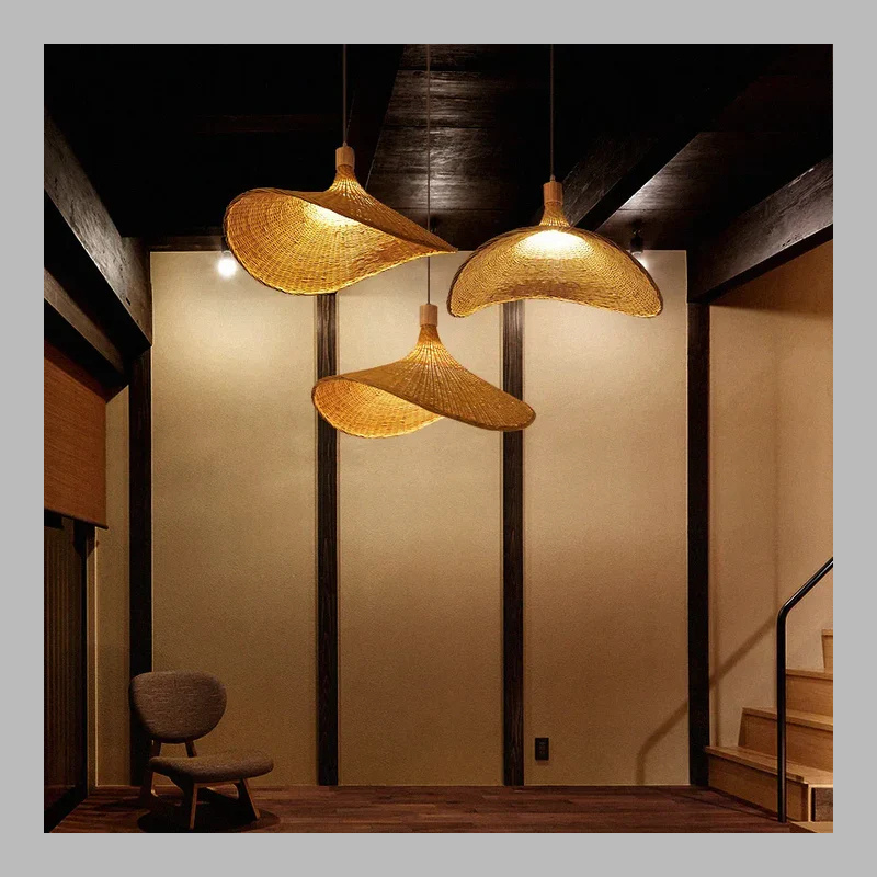 Suspension bohème en bambou faite main – Suspension naturelle et durable