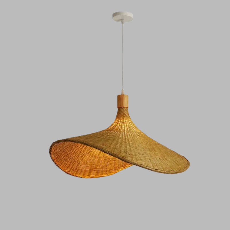 Suspension bohème en bambou faite main – Suspension naturelle et durable