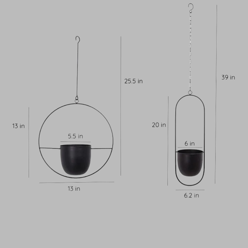 Porte-plantes mural moderne – Jardinière suspendue minimaliste