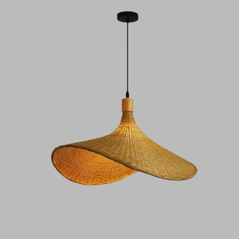 Suspension bohème en bambou faite main – Suspension naturelle et durable